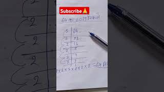 64 ka lcm studymath trending education shortsyoutubeshorts [upl. by Acirahs]