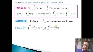 AM1 Clase22b Integrales impropias de primera especie ambos extremos infinitos [upl. by Atalanti]