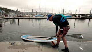 Learn how to an easy paddle board dock launch [upl. by Younger]