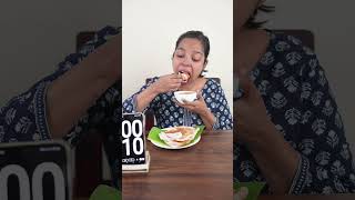 40 SECOND Dosa Eating Challenge shorts minkutinku ashortaday eatingchallenge southindianfood [upl. by Notreve]