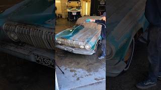 Barn Find Car First Wash in 45 YEARS 🚘💕 BarnFind DetailDane Detailing Dodge440 Satisfying [upl. by Yremrej919]