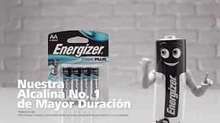 Energizer MAX PLUS Nuestra alcalina de mayor duración [upl. by Basham]