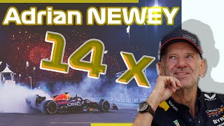 ADRIAN NEWEY  LHOMME aux 14 F1 CHAMPIONNES [upl. by Wilmer]