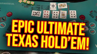 ULTIMATE TEXAS HOLDEM INSANE 700 BLIND BETS GOING ABSOLUTELY NUTS allcasinoaction casino [upl. by Anilorak]