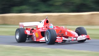 Ferrari F1 F2004 ex SCHUMACHER  Lovely V10 Engine Sounds [upl. by Akirdnas]