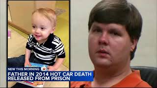 Father freed from prison 10 years after his toddler died in hot car [upl. by Aivonas538]