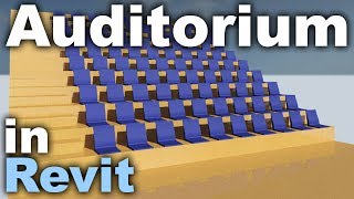 Auditorium in Revit Tutorial [upl. by Hawker488]