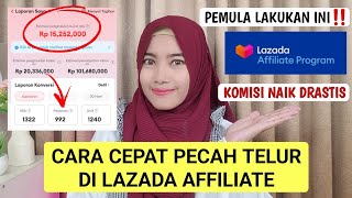 LAZADA AFFILIATE‼️ CARA SHARE LINK LAZADA AFFILIATE YG BENAR AGAR CEPAT DAPAT KOMISI BAGI PEMULA [upl. by Atsahs]