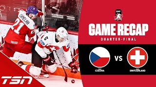 Czechia vs Switzerland  2023 World Juniors Highlights [upl. by Hillary]