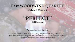 Perfect  Beautiful WOODWIND QUARTET for beginners Easy Sheet Music [upl. by Lyndsay]