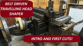 Running a 120 year old Travelling Head Shaper for the First Time  Belt Driven Machine Shop [upl. by Heid]