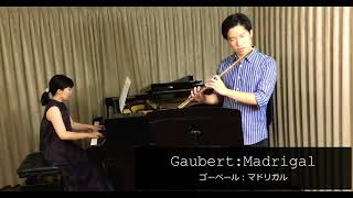 Ph Gaubert Madrigal  Flute Kakeru Chiku Piano Tomomi Fujii [upl. by Anoj]