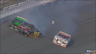 ARCA Racing Series 2018 Daytona International Speedway Multiple Crash [upl. by Alidus]