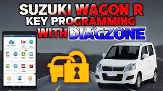 Suzuki Wagon R Key programming with  DZ  Diagzone PRO scanner 🚘Launch [upl. by Grube]