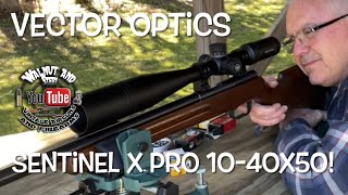 Vector Optics Sentinel X Pro 1040x50 SFP scope on my Anschutz 64MP at the range [upl. by Nebur192]