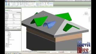 dormer roof  Revit architecture  Revitfreecom [upl. by Myron]