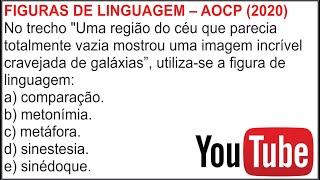 FIGURAS DE LINGUAGEM  AOCP 2020 [upl. by Drabeck]