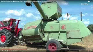 Oldtimer Traktoren Mähdrescher ClaasMassey FergusonAlte Landtechnik in Funktioncombine harvester [upl. by Carlson371]