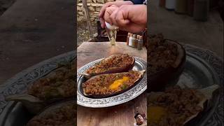 Kasarli Bostan PatlicanAubergine food cooking recipe foodie outdoorcooking [upl. by Ahseuqal]