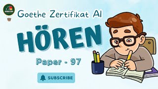 A1 Goethe Zertifikat German Language Exam Modelltest  Paper  97  Hören mit Lösungen [upl. by Anay]