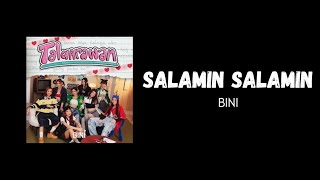 Salamin Salamin Lyrics  BINI [upl. by Gardener]