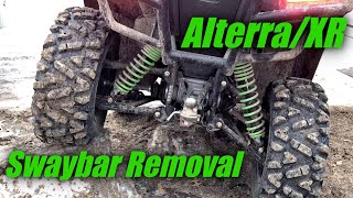 Rear Swaybar removal on XRAlterras [upl. by Porett]