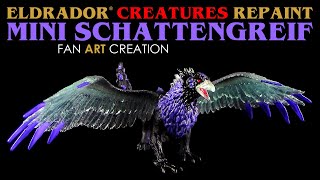 Schleich ® Eldrador ® Creatures  Mini Schattengreif  Eisgreif  OOAK Fan Art Repaint [upl. by Ellata]