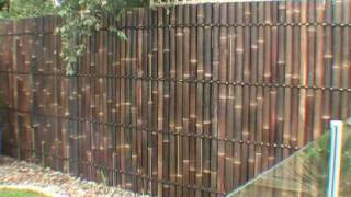 DIY BAMBOO PANEL FENCE INSTALLATION GUIDE [upl. by Celesta326]