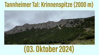 Tannheimer Tal Krinnenspitze 2000 m ￼03 Oktober 2024 ￼￼ [upl. by Ehcram]