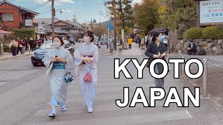 4K KYOTO JAPAN  Kyoto Arashiyama Shopping Street Walking Tour  京都嵐山 2021 [upl. by Ile]