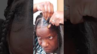 Adding hair Knotless Box Braids [upl. by Arema]