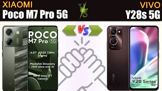 Poco M7 Pro 5G vs Vivo Y28s 5G Full phone specs comparison [upl. by Tereb]