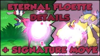 Pokémon X and Y  AZsEternal Floette Details and Signature Move [upl. by Aihsatsan]