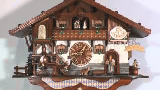 Cuckoo Clock 8daymovement ChaletStyle 44cm by Anton Schneider [upl. by Hatti]