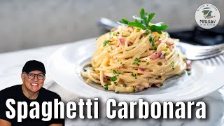 Easy and Delicious Spaghetti Carbonara Recipe [upl. by Assinna]