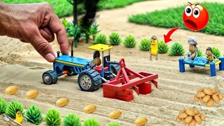 Tractor making potato seeding A to Z process science projectdiy tractor home made agriculture [upl. by Sharona]