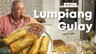 Lumpiang Gulay Recipe that you can use to start your food business  Chef Tatung [upl. by Luehrmann]