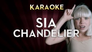 Sia  Chandelier  Lower Key 2 Ab Karaoke Instrumental Lyrics Cover Sing Along [upl. by Aknahs]