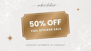 NEW RELEASES amp 50 OFF FOIL SALE • 1008 [upl. by Anthea]