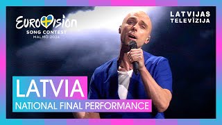 Dons  Hollow  Latvia 🇱🇻  National Final Performance  Eurovision 2024 [upl. by Kilah823]