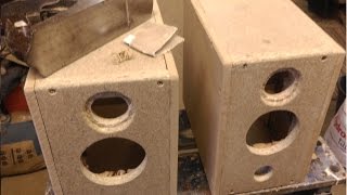 How to build Smaller Bass Reflex Speakers [upl. by Rodger]