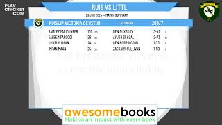 Ruislip Victoria CC 1st XI v Littlewick Green CC 1st XI [upl. by Eahsal]