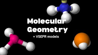 Molecular Geometry VSEPR models  Examples [upl. by Wight]