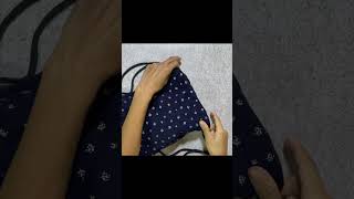 DIY Drawstring Backpack ThreadzandFadz shorts drawstringbag [upl. by Nalo]