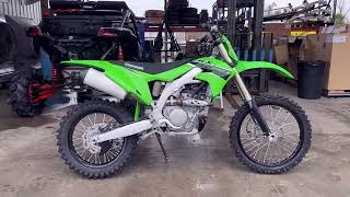 2023 Kawasaki KX250X Start up and Exhaust sound [upl. by Hsreh]