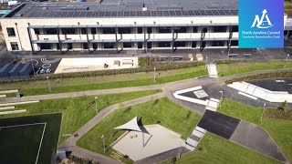 Tour of new Montgomerie Park Primary School in Irvine North Ayrshire [upl. by Zedecrem762]