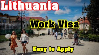 Lithuania  Lithuania Work Visa  Apply Visa Lithuania Process  Best way to go abroad [upl. by Enimsaj]