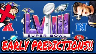 2024 NFL PLAYOFF PREDICTIONS FULL PLAYOFF BRACKETS SUPER BOWL 58 WINNER BROWNING EDITON [upl. by Dulciana]