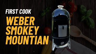 Weber Smokey Mountain First Cook [upl. by Slrahc]