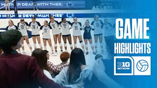 Illinois at Penn State  Highlights  Big Ten Volleyball  11152024 [upl. by Saundra]